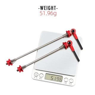 TOOPRE แกนปลดเร็วดุมล้อจักรยาน Titanium Axle CNC Turning Lightweight Quick Skewers