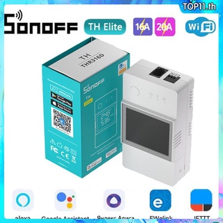 Sonoff Th Elite Th16 16A WiFi สวิตช์ตรวจสอบอุณหภูมิและความชื้น ทํางานร่วมกับ DS18B20 RL560 Alexa Google home