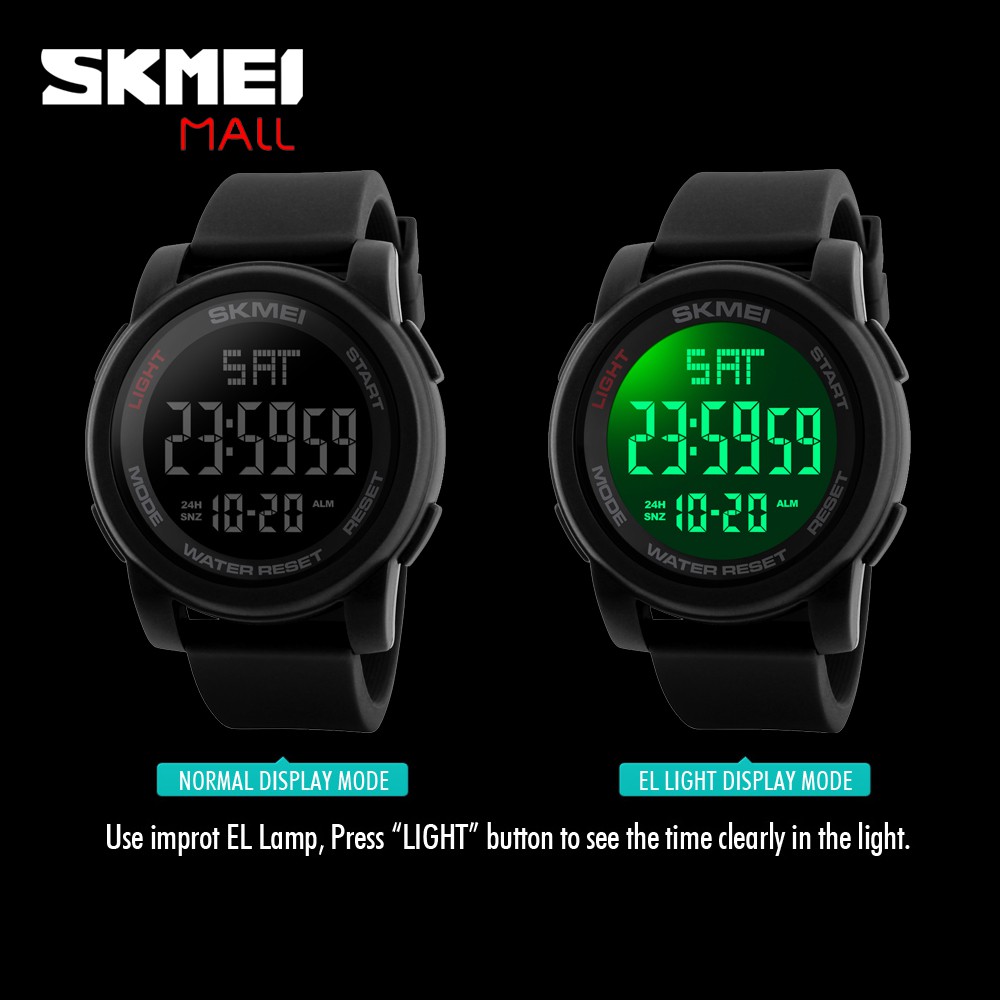 Skmei 1257 นาฬิกาข้อมือ โครโนกราฟ นับถอยหลัง สายซิลิโคน สําหรับผู้ชาย