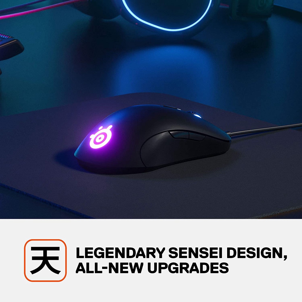 Steelseries Sensei Ten 10 เมาส์เกมมิ่งมีสาย 50-18000 Cpi  Rgb