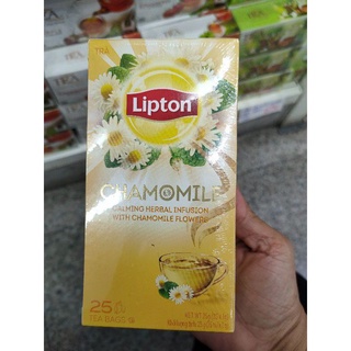 ชาสมุนไพร Lipton .ชาดอกคาโมมายล์