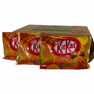 KITKAT ORANGE!! รสส้มแมนดาริน.. ห่อสีส้ม!สินค้านำเข้าจากญี่ปุ่น 1SETCOMBO/3ห่อ ราคาพิเศษ สินค้าพร้อมส่ง