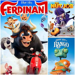 DVD หนังการ์ตูน - Ferdinand☆Rango☆The Nut Job มัดรวม 3 เรื่องฮา #หนังการ์ตูน #แพ็คสุดคุ้ม