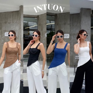 Solen jeans เสื้อสายเดี่ยวชายเฉียง