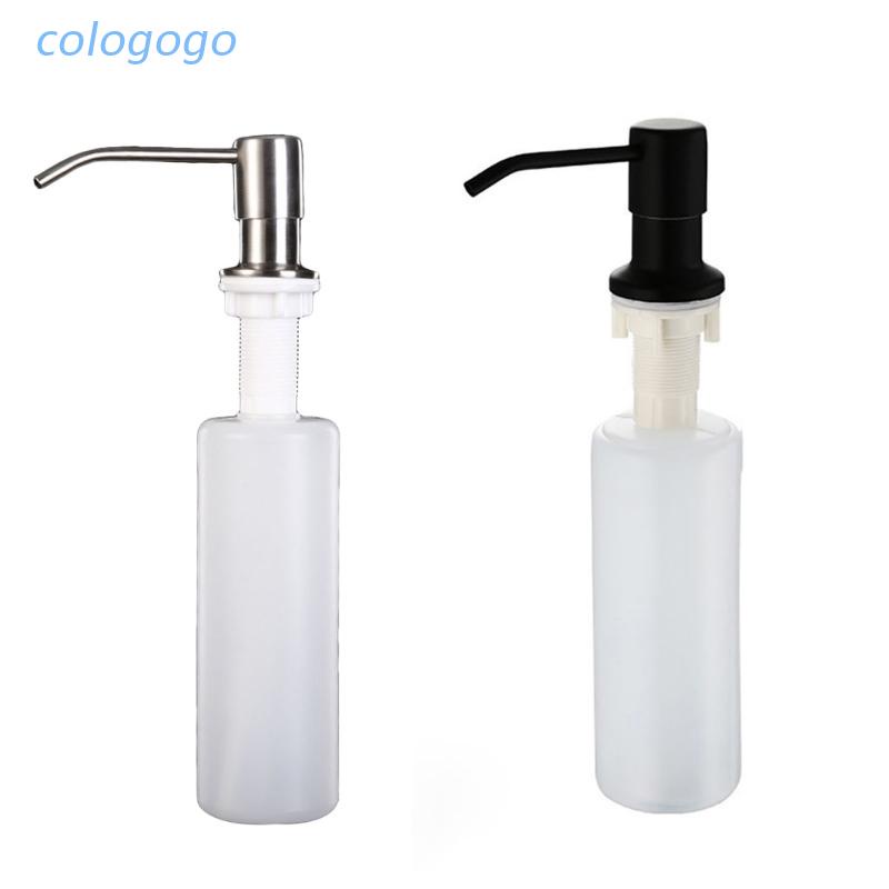 เครื่องจ่ายสบู่สแตนเลสหัวปั๊มสําหรับอ่างล้างจาน