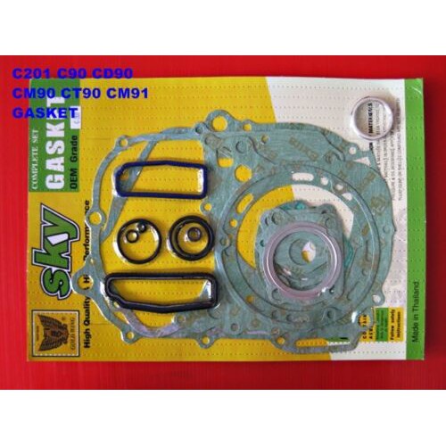 HONDA C201 C90 CD90 CM90 CT90 CM91 -- GASKET COMPLETE SET // ปะเก็นเครื่อง ชุดใหญ่ "ตรานก"