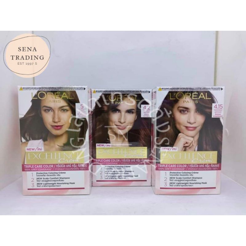 ลอรีอัล เอ็กซ์เซลเลนซ์ แฟชั่น L'Oreal Excellence Fashion ครีมเปลี่ยนสีผม ยาย้อมผม สีย้อมผม สีสวย