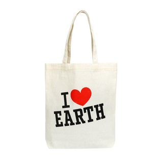 กระเป๋าผ้าดิบ I Love Earth ONEI Love Earth ONE Tote Bag