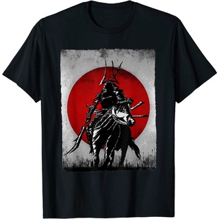 เสื้อยืดผ้าฝ้ายพิมพ์ลายคลาสสิก เสื้อยืดแขนสั้น พิมพ์ลาย Samurai Warrior Bushido สไตล์ญี่ปุ่น เรโทร พรีเมี่ยม สําหรับผู้ช