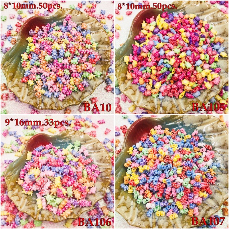 ลูกปัดอะคริลิค 33-50 ชิ้น/เซ็ต
