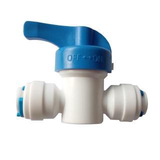 RO Ball Valve Water Reveser Osmosis Aquarium System Fittings 1/4"or 3/8" OD ( 2 Different size) Equal Quick Connection