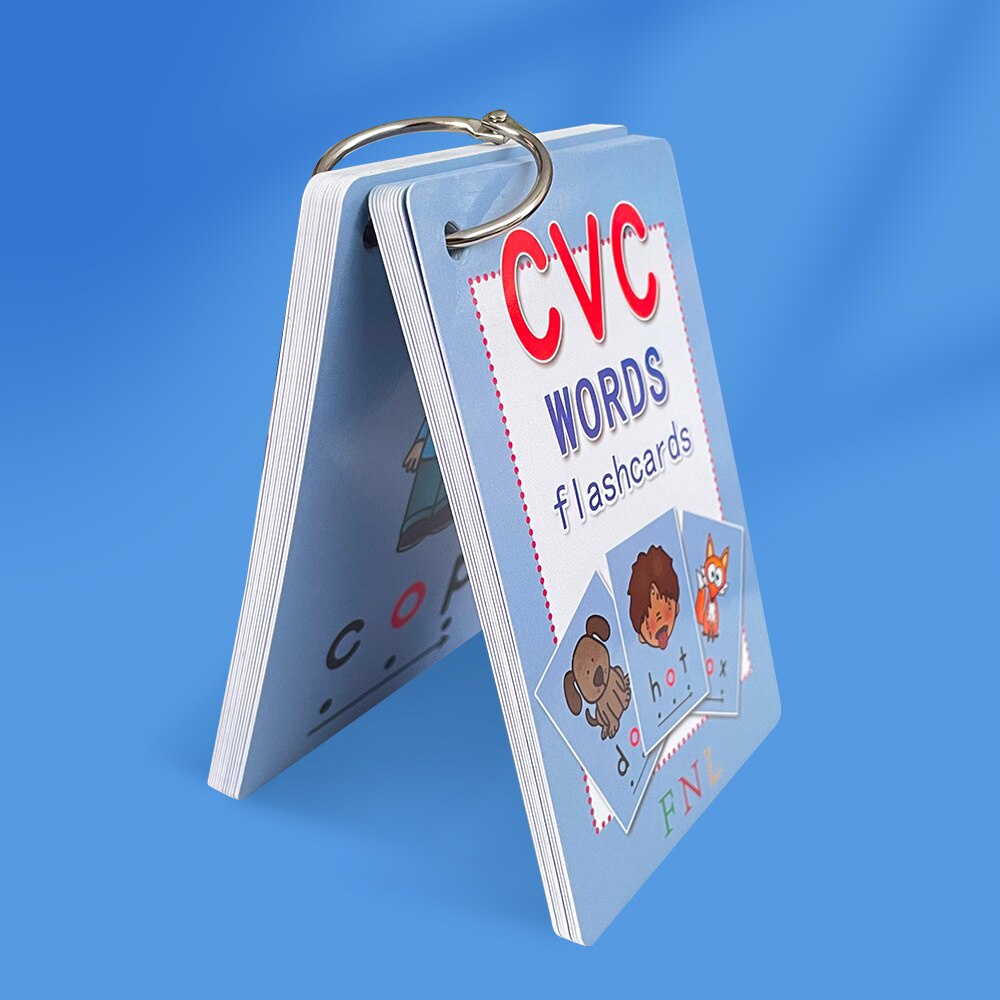 131 Cards Phonics CVC Words Flashcards Sight Word Flash รูปที่ 6