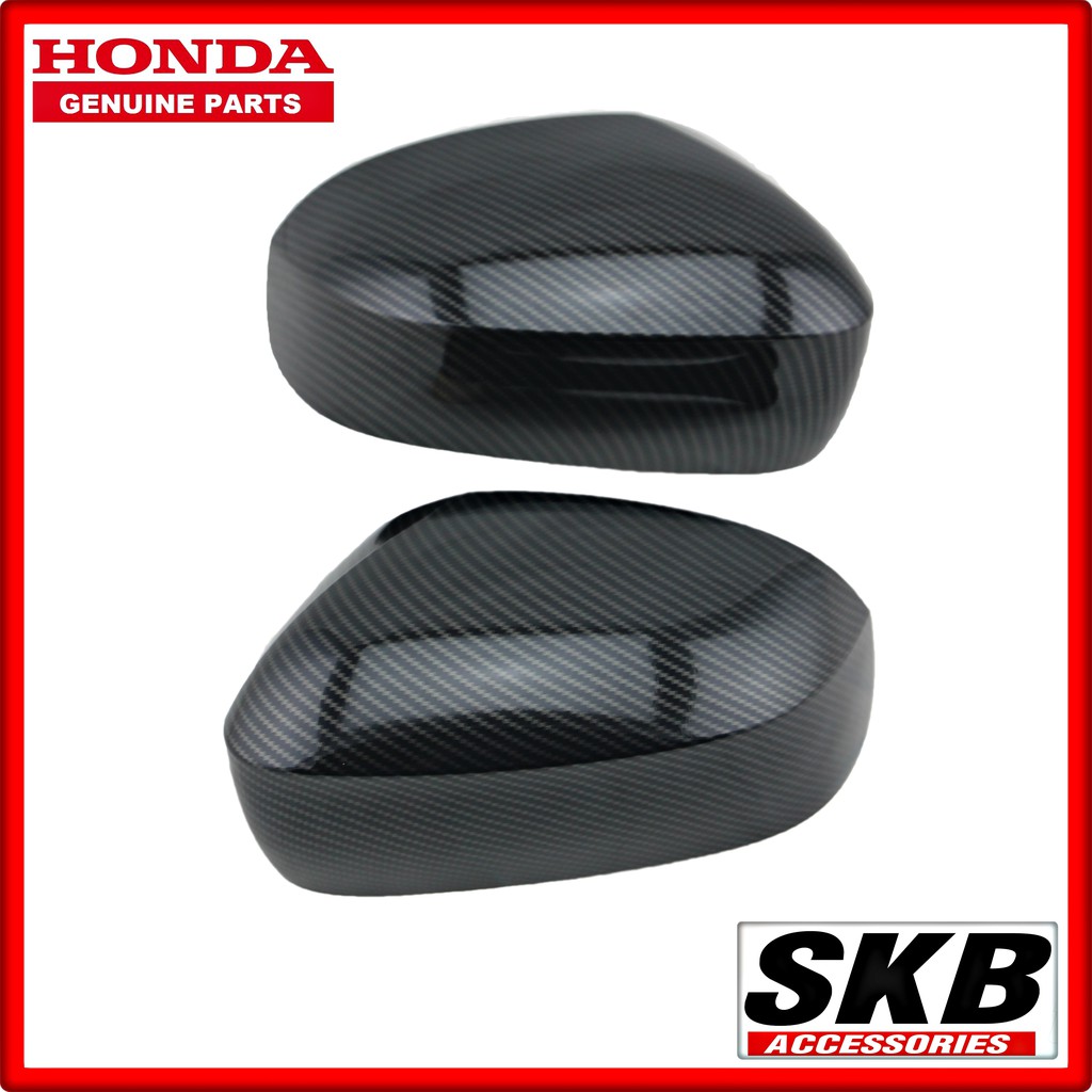 ฝาครอบกระจก HONDA BRIO , AMAZE ปี 2012- 2013 ไม่มีไฟเลี้ยว ลายเคฟล่า ครอบกระจกBRIO ครอบกระจกบริโอ อะไหล่แท้ศูนย์
