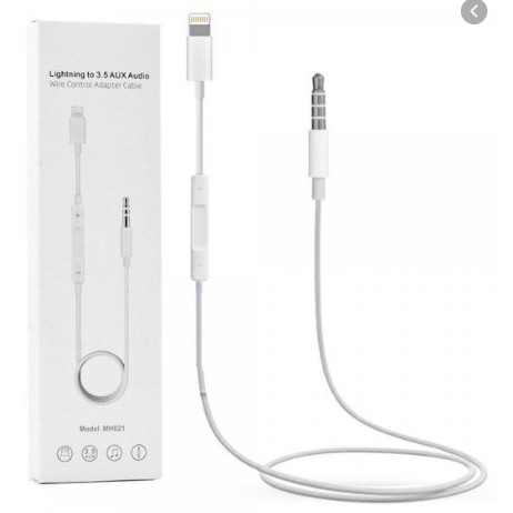 สายJack Aux ตัวต่อ Lightning เป็นแจ็ค3.5MM.Jack Car AUX Audioใช้สำหรับ iPhone(ไอโฟน) รุ่น MH021