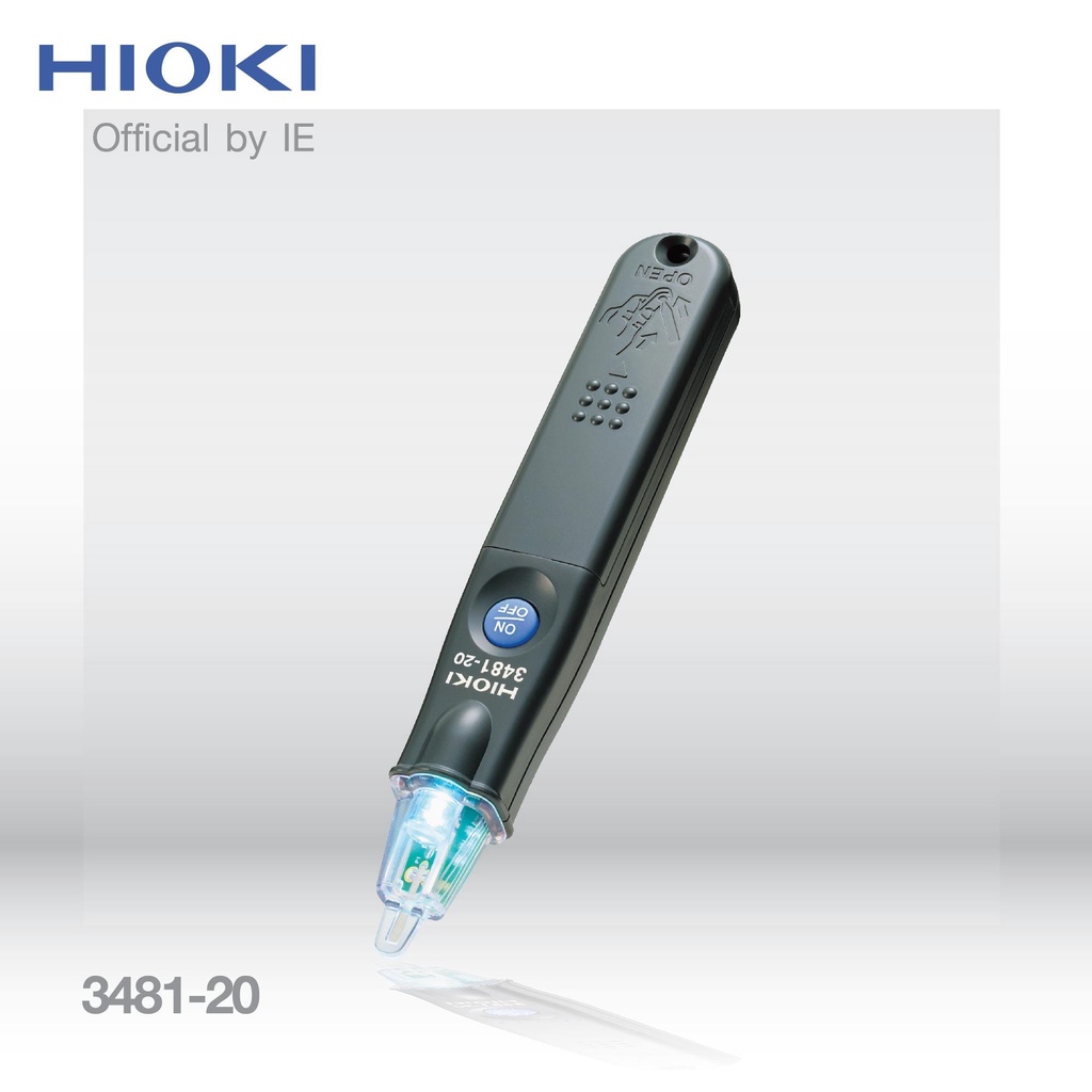 HIOKI 3481-20 ปากกาตรวจเช็คไฟฟ้า ทดสอบแรงดันไฟสลับได้ 40-600 โวลต์ มีไฟ LED ช่วยมองเห็นในที่มืด