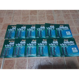 Gillette Vector ยิลเลตต์ เวคเตอร์ พลัส ใบมีดโกน