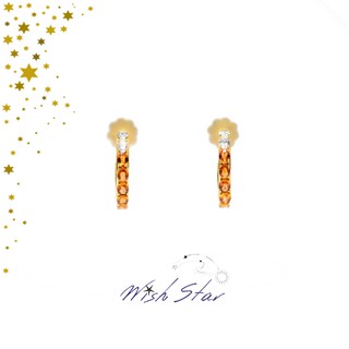 ต่างหูบุษราคัม (Yellow Sapphire) และเพชร Swarovski ทำจากเงินแท้925 ชุบทอง 18k งาน Limited ทำมาจำนวนจำกัดมากๆค่ะ