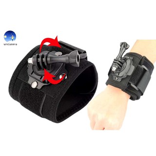 360 Degree Rotating Wrist Mount with Wrist Strap and Screw GoPro Accessories Kit for GoPro SJCam YI