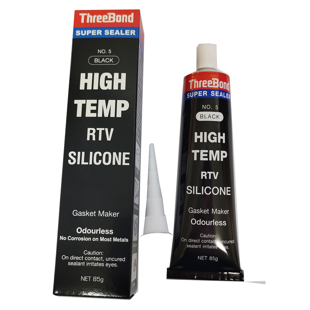 ThreeBond กาวซิลิโคนทาปะเก็น สีดำ 85g (ThreeBond SUPER SEALER No.5 black ราคา ถูกที่สุด ดีลบีเคเค