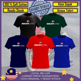 เสื้อยืด ผ้าฝ้าย 100% พิมพ์ลาย Ducati Corse Baju สําหรับผู้ชาย