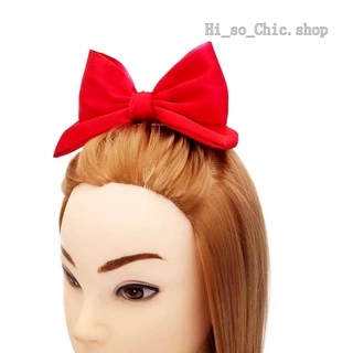 HisoChic กิ๊บติดผม กิ๊บโบว์ โบว์ผ้าซาติน ทรงตั้ง ยี่ห้อ Hi-so