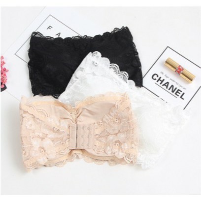 บรา ลูกไม้ น่ารักมาก เกาะอก นิ่ม Soft Lace Tube Top sexy bra คร้อป ท้อป ราคา ถูกที่สุด ดีลบีเคเค