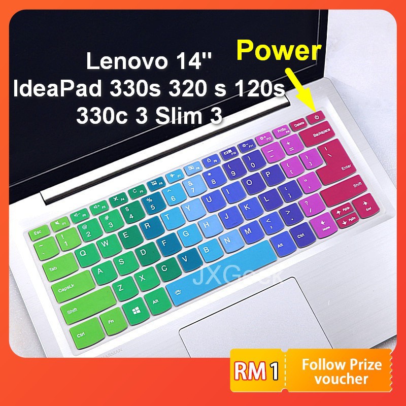 เคสแป้นพิมพ์ซิลิโคน แบบบาง สําหรับ Lenovo Ideapad 14 นิ้ว 330s Ideapad 3 Ideapad S145 IdeaPad320 s 120s 330c Slim 3 Slim 5i