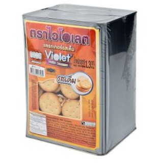 ไวโอเลต แครกเกอร์ รสเค็ม ขนาด 1300กรัม VIOLET CRACKERS SALTED 1.3KG