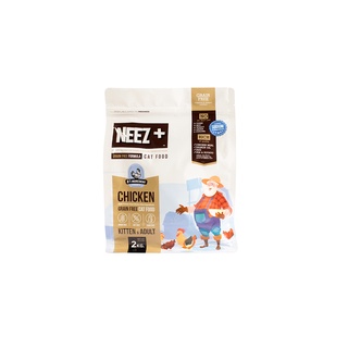 อาหารแมว NEEZ+ Grain free 2KG เกรดพรีเมี่ยม นีซพลัส สูตรแมวโตและลูกแมว 2กก