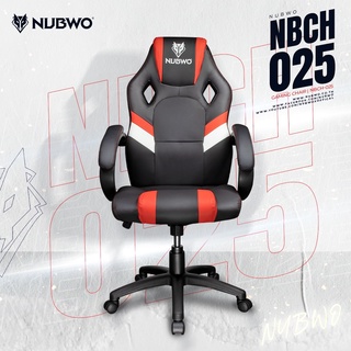 เก้าอี้ เล่นเกมส์ gaming chair เก้าอี้นั่งทำงาน nubwo (nbch-025 ดําแดง)