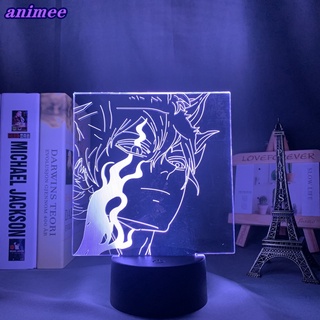 โคมไฟกลางคืน Led รูปการ์ตูนอนิเมะ Black Clover 3D ของขวัญวันเกิด สําหรับตกแต่งบ้าน