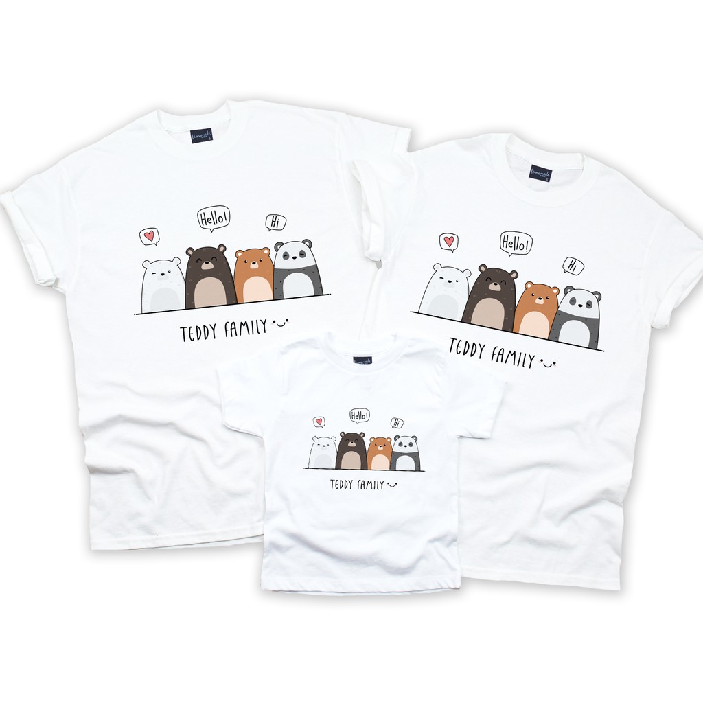 F-075 แก๊งค์หมี (TC) เสื้อครอบครัว เที่ยวยกทีม เสื้อแก๊งค์ มีหลายไซด์ เด็กผู้ใหญ่ ผ้าไม่ยับไม่ต้องรีด พร้อมส่ง