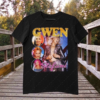 เสื้อยืดโอเวอร์ไซส์Gwen Stefani เสื้อยืด คอกลม ผ้าฝ้าย ลายแรงบันดาลใจ 90s Rap สไตล์วินเทจ แฟชั่นคลาสสิก สําหรับผู้ชายS-