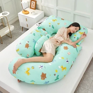 Cookiexu หมอนคนท้อง หมอนคนเหงา ผ้าคอตตอน-กำมะหยี่เนื้อนิ่ม ผลิตในไทย (GP01) แถมหมอนรองหลัง