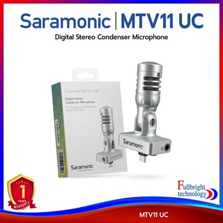 Saramonic SmartMic MTV11 UC ไมโครโฟนคอนเดนเซอร์ เตอริโอดิจิตอล สำหรับอุปกรณ์ USB-C Devices รับประกันศูนย์ไทย 1 ปี