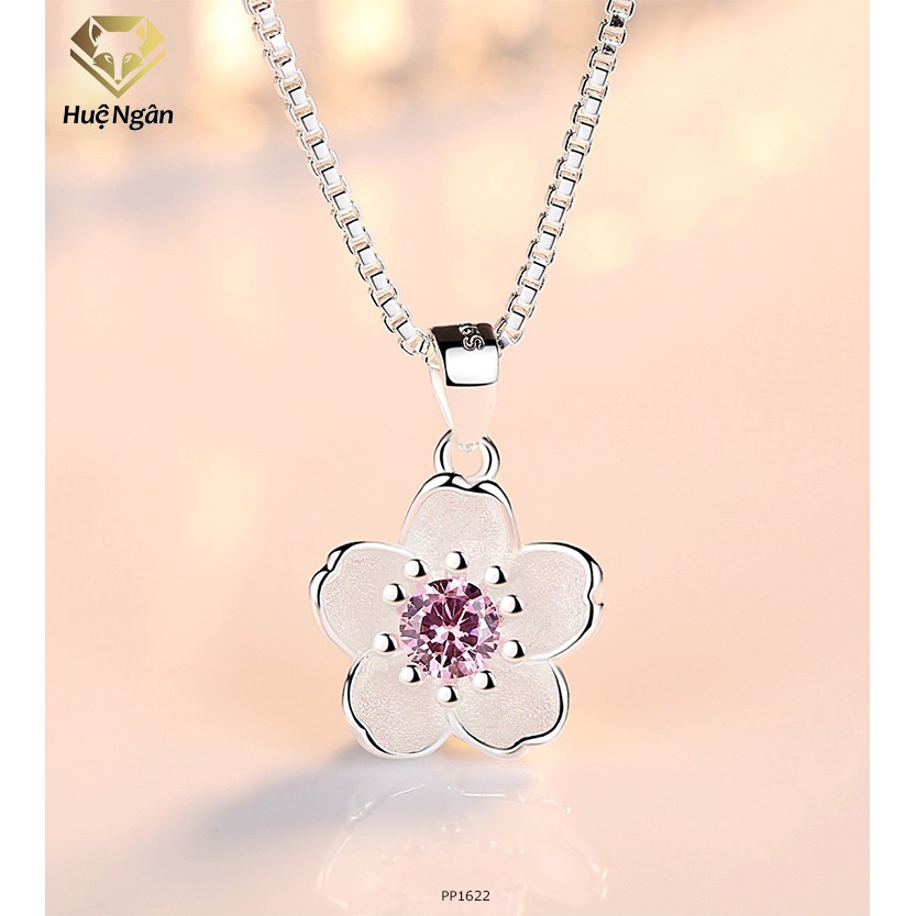 สร้อยคอเงินอิตาลี 925 Hue Ngan - Cherry blossom PP1622 P2