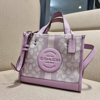 COACH C8417 DEMPSEY TOTE 22 IN SIGNATURE JACQUARD WITH STRIPE AND COACH PATCH