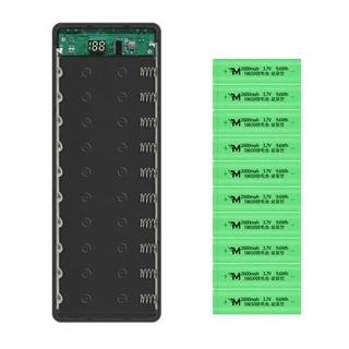 YOI L10 จอแสดงผล LCD 18650 แบตเตอรี่สําหรับกล่องเก็บกรณี 10x18650 ค้างคาว