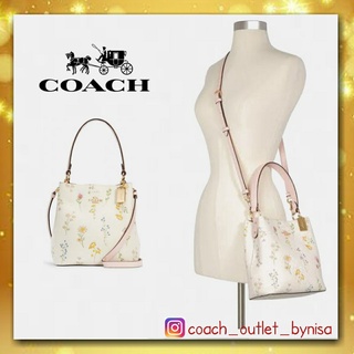 Coach SMALL TOWN BUCKET BAG WITH FLOWER PRINT (COACH C3598)