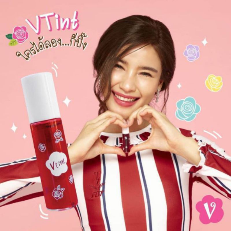 VTint วีทินท์ ลิปทินท์ สีแดงชมพูระเรื่อเป็นธรรมชาติ ปาดแล้วปิ๊ง ได้ทั้งตา แก้ม ปาก