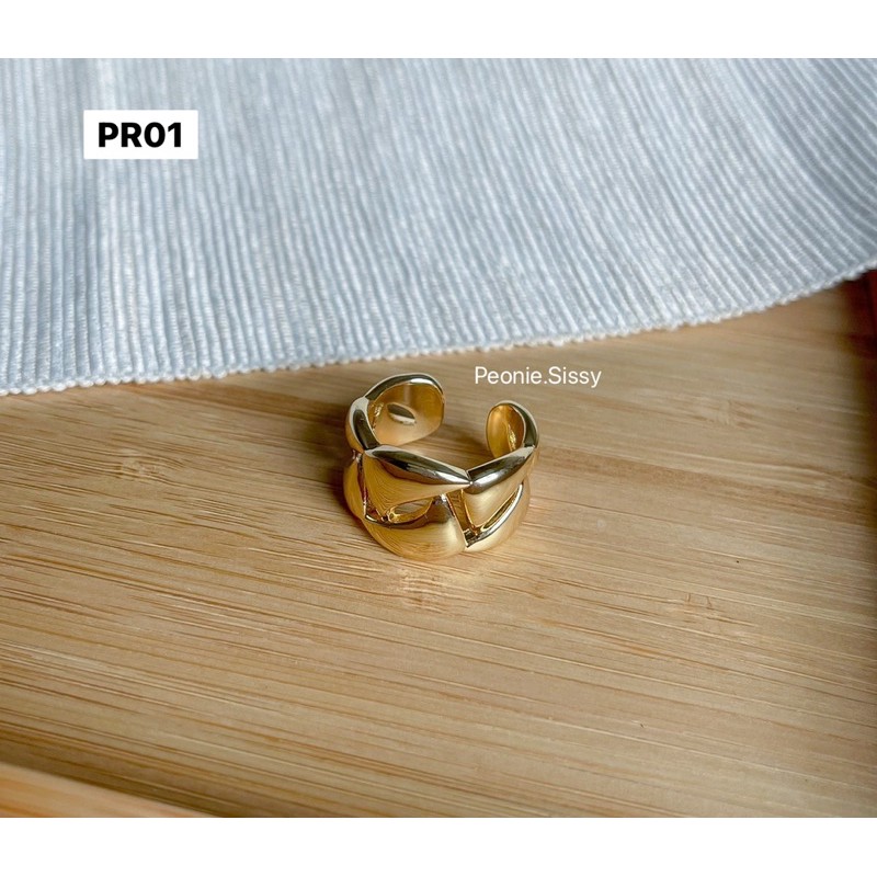 PR01peoniesissy แหวนแฟชั่น