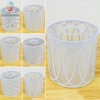 【TRSBX】Metal Lampshade Lamp Light White Ceiling Cover Pendant Shade Table 14*14cm