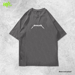 เสื้อยืด พิมพ์ลายโลโก้ Metallica ขนาดใหญ่ สําหรับผู้ชาย