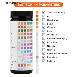 Permanenty 14-in-1 ชุดทดสอบคุณภาพน้ําดื่ม คลอรีน PH สินค้าที่ดี