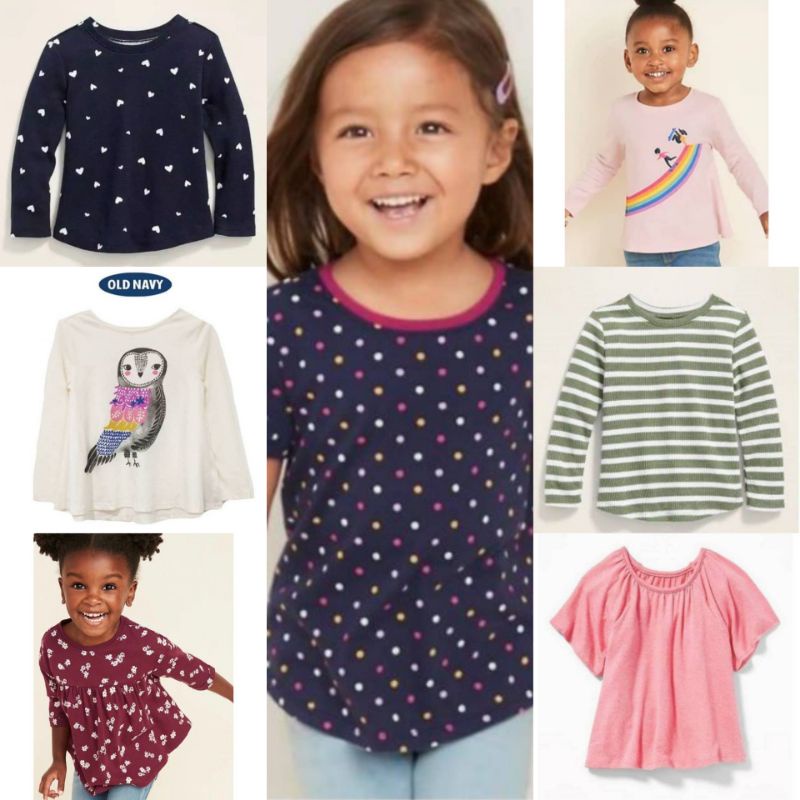 เสื้อยืด Oldnavy Girls (18m 2y 3y 4y 5y)