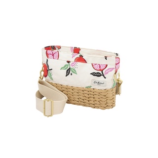 Cath Kidston Basket Cross Body Bag Pomegranate Cream