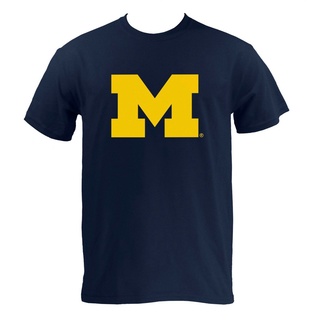 【ใหม่】ราคาต่ำสุด!! เสื้อยืดผ้าฝ้าย พิมพ์ลาย Primary University Of Michigan Woerines สําหรับผู้ชาย PTY65RE666653S-3XL