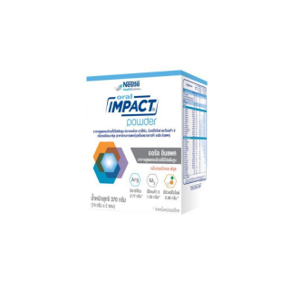 โปรโมชั่น : 7383 exp. 922 ORAL IMPACT POWDER อาหารทางการแพทย์ ออรัล อิมแพค 370 กรัม 5 ซอง