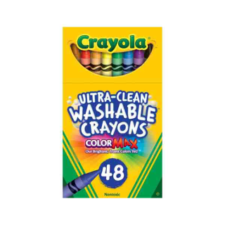 Crayola สีเทียนล้างออกได้ อัลตร้าคลีน 48แท่ง