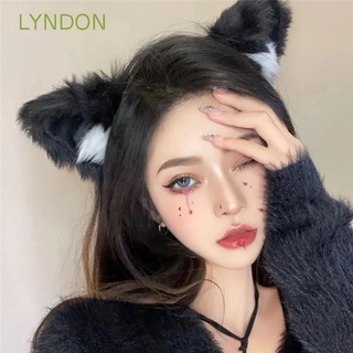 Lyndon ที่คาดผมหูแมว น่ารัก เด็กล้างหน้า ตุ๊กตาการ์ตูน ผู้หญิง ที่คาดผม